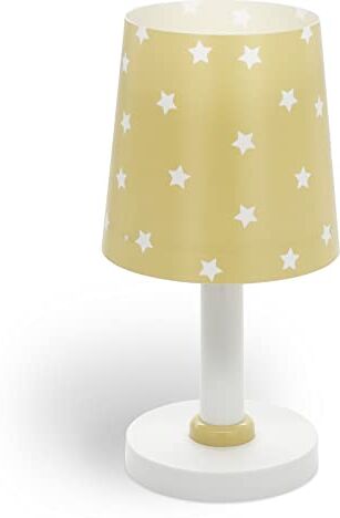 Dalber Lampada da tavolo o comodino per bambini Star Light stelle giallo chiaro