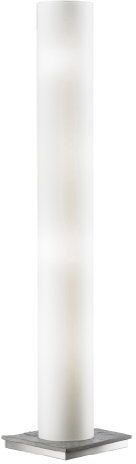 Ambientehome Supporto luce, Serie Akzente04, gesso pietra/grigio marmorizzato, tessuto paralume bianco/liscia, 4-luci