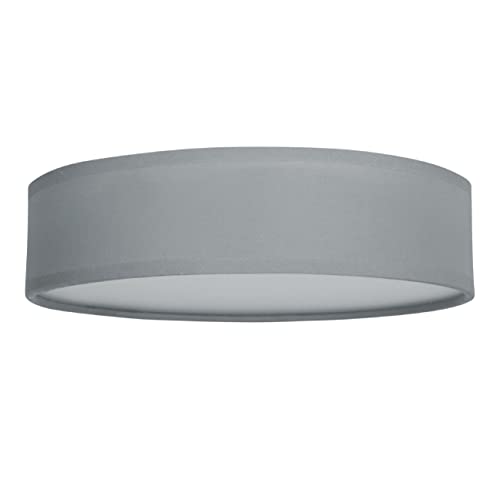 Smartwares Plafoniera Ranex 6000.544 Mia 40 cm Grigio, metallo;metallo/tessuto/plastica