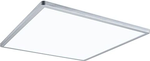 Paulmann Pannello LED Atria Shine 420x420 mm 3-Step-Dim angolare incl. 1x22 W dimmerabile bianco luce diurna cromo opaco plastica 4000 K 22 W, Chrome matt, ▭ 420x420mm