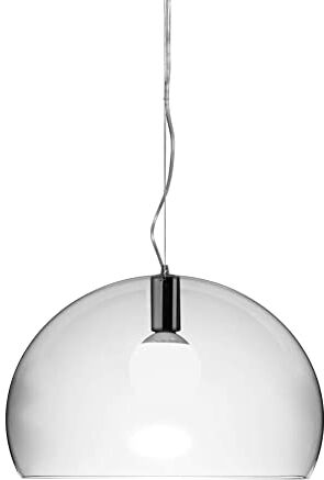 Kartell FL/Y Lampada a Sospensione 15 W, Cristallo, Diametro 52cm