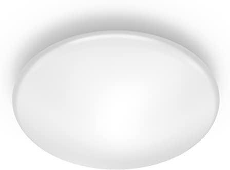 Philips Lampada da Soffitto LED Shan, Sensore di movimento integrato, Equivalente a 12W, 40K, Non Dimmerabile, Bianco