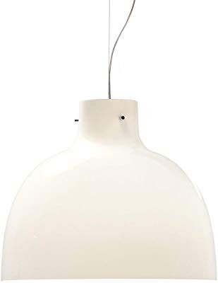 Kartell Bellissima, Lampada a Sospensione, Tecnopolimero termoplastico colorato in Massa, Bianco lucido, Ø 50 x H 41 cm [Classe di efficienza energetica E]