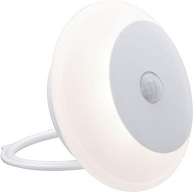 Paulmann Luce Notturna LED Mobile Viby Rotonda 0,7 Watt con rilevatore di Movimento Bianco plastica 3000 K Caldo 0.7 W