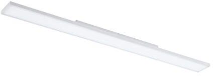 Eglo lampada da soffitto Turcona, pannello in metallo e plastica, luce senza cornice in bianco, illuminazione da soffitto, illuminante bianco caldo, 120 x 10 cm