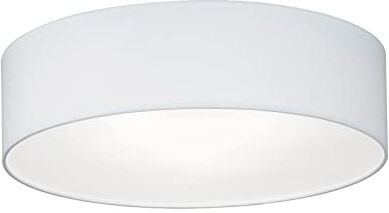 Fischer & Honsel Plafoniera MAAT, 3 luci, paralume in tessuto bianco, Ø 45 cm