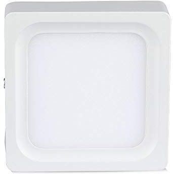 V-TAC 4808 , lampada LED a pannello da montare, in vetro di forma quadrata, da 15 Watt, 3000 kelvin, luce bianca calda da 1350 lumen, fascio di luce da 120°, dimensioni: esterno 175 x 175 mm, altezza 35 mm, trasformatore non regolabile incluso