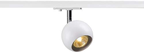 SLV monofase Light Eye, Spot LED, faretto, Lampada a soffitto, Sistema a binari, Illuminazione da Interno / GU10, Occhio di Luce QPAR51 50W Bianco