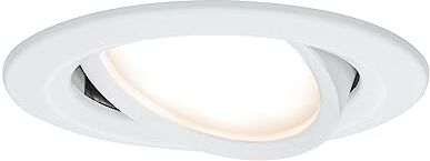 Paulmann 93876 Lampada da Incasso Led Coin Slim Ip23 Circa 6.8 W Bianco Dimmerabile & Rotante