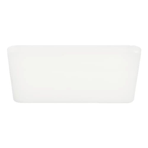 Eglo Rapita Plafoniera LED, lampada da incasso quadrata, lampada da soffitto in alluminio e plastica in bianco, faretto da incasso, colore luce bianco caldo, 21,5 x 21,5 cm