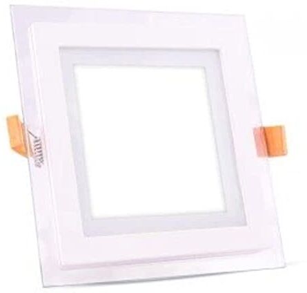 V-TAC Pannello LED Incasso Quadrato in Vetro 10 Cm 6W, LED Smd Luce Naturale 4500K