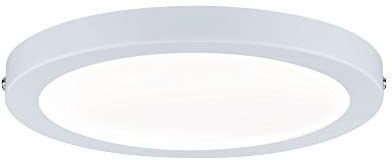 Paulmann Pannello LED Atria Tondo incl. 1 plafoniera da 15 Watt Opaco soffitto plastica Lampada per Soggiorno 4000 K W, Matt Bianco, Ø 220mm