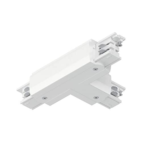 Paulmann ProRail3 connettore a T Destro 167,5 x 101 mm Max. 3.680 W, Bianco, Sistema a Binario da soffitto, in Metallo e plastica