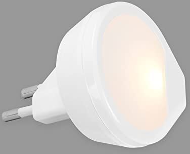 Briloner Luce Notturna LED, luce bianca calda, luce da presa, lampada notturna, luce con spina, luce della scala, 54x54x21 mm,