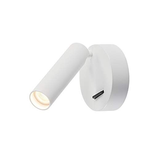 SLV lampada a plafone da parete KARPO/illuminazione da parete per interni, faretto LED, lampada a plafone, lampada a plafone da parete, faretto da parete / 3000K 6W 380lm bianco 40 gradi