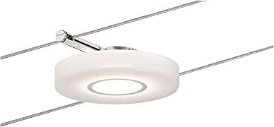 Paulmann corda System discled1 Single espansione bianco caldo 1 X 4 W LED cromato satinato 94109 corda lampada a sospensione, plastica, argento