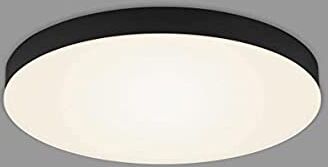 Briloner Plafoniera a LED a soffitto, Lampadario LED, pannello LED, lampada moderna, temperatura di colore bianco caldo, Ø212 mm, nero