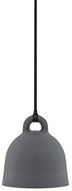 Normann Copenhagen Norman Copenhagen Bell Lampada a sospensione in alluminio, 22 cm, colore: Grigio