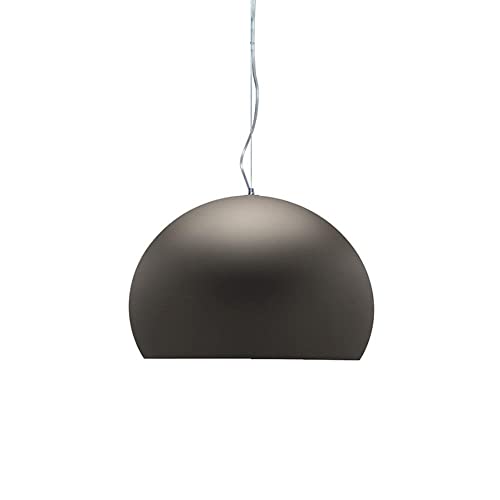 Kartell Small FL/Y Lampada da Soffitto, Marrone Opaco, Diametro 38cm