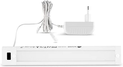 REV SensoBase, Lampada da incasso a LED con sensore, 25.000 h, 6 W, 320 l, colore: Bianco