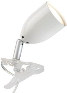 Brilliant lampada Leo LED clip lampada white   1x LED-PAR51, GU10, 3W lampada a riflettore LED inclusa, (240lm, 2700K)   Scala da A ++ a E   Con interruttore a cavo