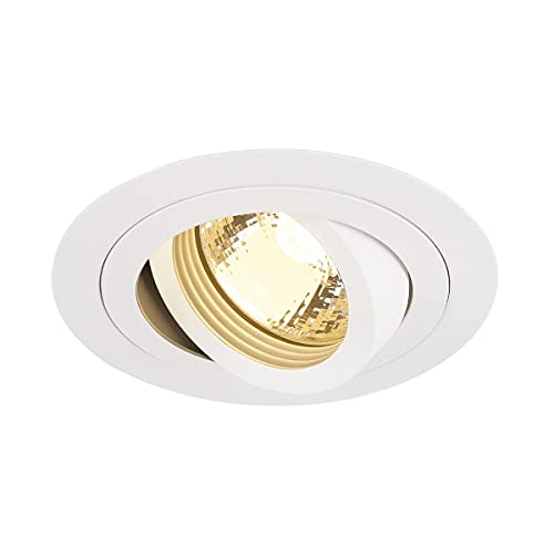 SLV Bianco New TRIA 1/ Spot, proiettore, faretto a soffitto, plafone, Lampada LED a Incasso, Illuminazione di Interni / GU10 50W