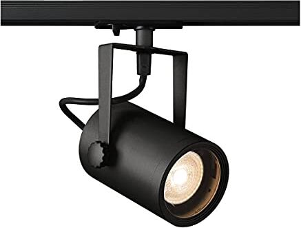 SLV monofase LED, faretto, Lampada a soffitto, Sistema a binari, Illuminazione da Interno / GU10 0 W, Euro Spot Track Spot 25W Nero, GU10-Fassung