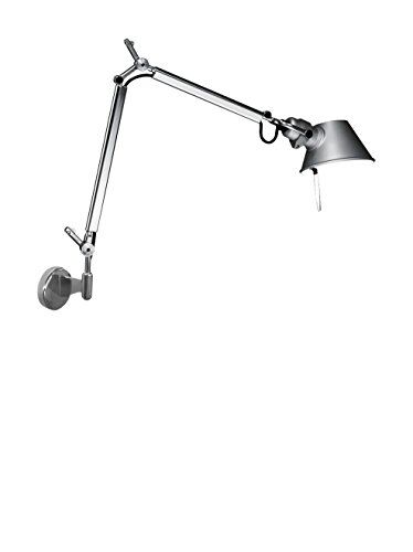 Artemide Tolomeo Lampada Micro Parete LED, Alluminio, A010300+A025150