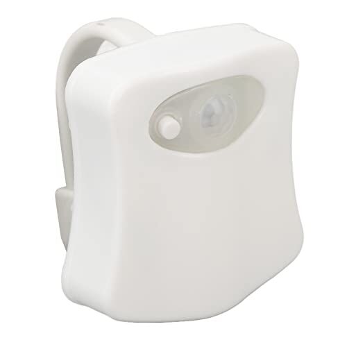 Generic Lampada Notturna per WC con Sensore di Movimento e Sistema di Posizionamento Visivo, Luce LED a 8 Colori, Materiale ABS Sicuro da Usare, Ideale per il Bagno