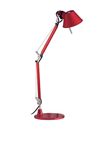 Artemide Tolomeo Micro Tavolo Rosso