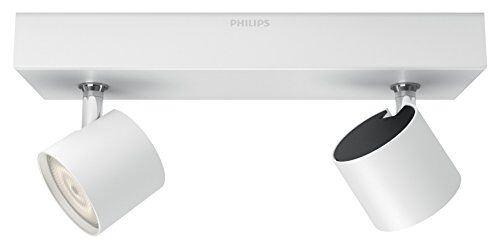 Philips LED Star, Lampadario a Faretti, 2 Punti Luce, LED Integrato, 2x4.5W, Bianco