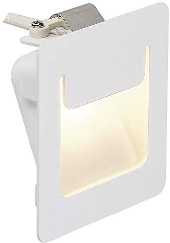 SLV Illuminazione a plafone Interni, Spot LED, Lampada da Parete a Incasso, faretto a soffitto / 3000K 3,6W 180lm 3.6 W, DOWNUNDER PUR 80 Bianco