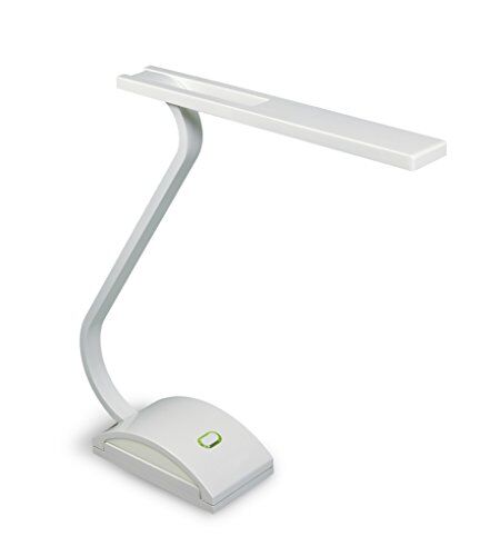 Hamlet XLDDK12WH Zelig Desk ONE Lampada da tavolo ad alta potenza a LED 12W/600 lumen in metallo, colore Bianco