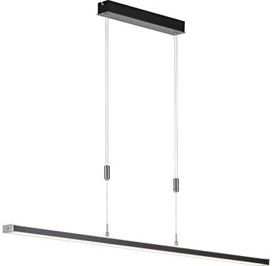 Fischer & Honsel Vitan TW Lampadario a Sospensione, Nero Sabbia, 150 x 7 x 150 cm (LxBxH)