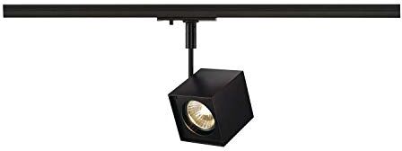 SLV monofase, Spot LED, faretto a plafone, Sistema a binari, Illuminazione di Interni / GU10, Altra Dice QPAR51 50W Nero