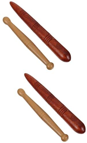 Generic Rullo schiuma 2 set 2 bastoncini agopuntura in legno Bottiglia profumo arabo dorato Asta digitopressione Strumenti la cura della pelle Bastone punti pressione Strumenti massaggi grattanti Massaggio a