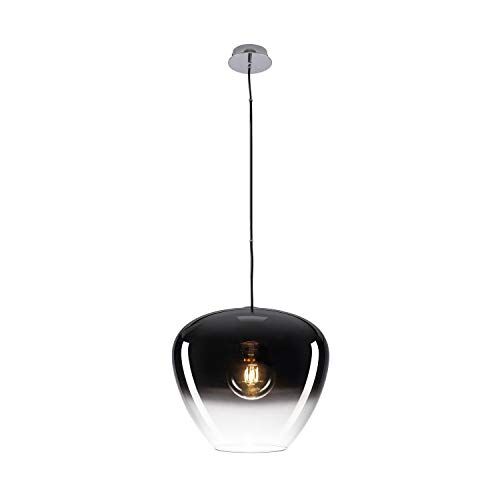 SLV lampada a sospensione PANTILO CONVEX 40 / lampada da soggiorno, illuminazione da interni, lampada a sospensione per sala da pranzo, LED, lampada da soffitto / E27 40W cromo