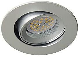 Wonderlamp Faretto da incasso, 89 mm, Alluminio, oscillante