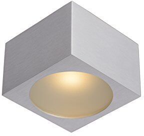 LUCIDE Lily Faretto Soffitto del bagno del LED 1 X 4 W 3000 K IP54 cromo opaco, Alluminio, integrato, 4 W, Cromo Satinato, 9 x 9 x 6 cm