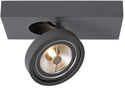 LUCIDE  Spot Soffitto, Alluminio, 10 W, Grigio