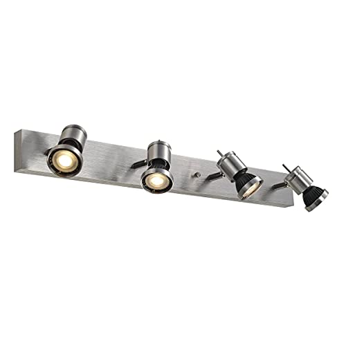 SLV plafone Illuminazione Interni, Applique, Lampada da Parete, faretto a soffitto / GU10 75W, ASTO 4 300W in Alluminio