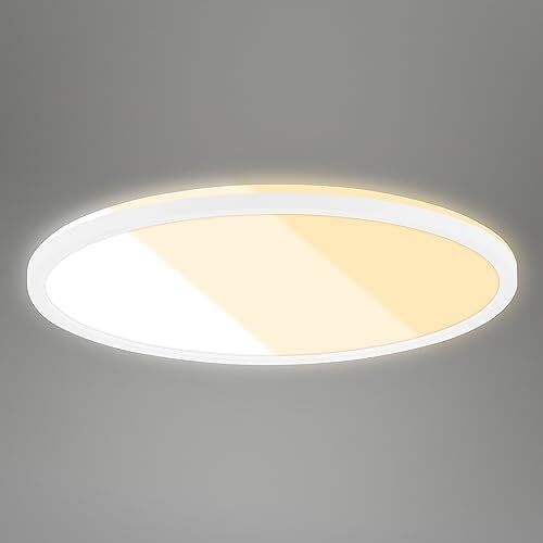 Briloner Lampada da Soffitto a LED per Soggiorno, Plafoniera a LED Piatta, Lampada a LED, Lampada da Soggiorno, Pannello LED, Colore della Luce Regolabile, Retroilluminazione, Bianco