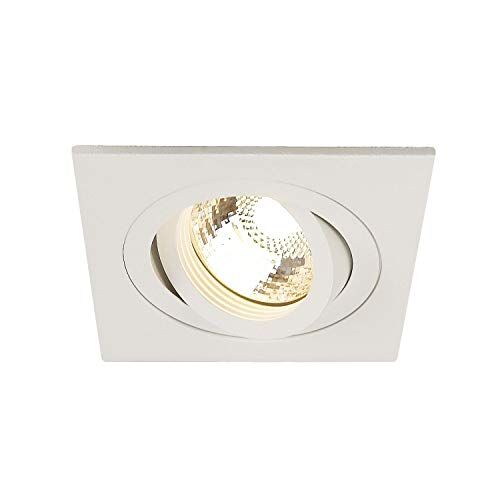 SLV Bianco Set per Sospensione Stelo, faretto soffitto, Lampada a Incasso LED, Illuminazione per Interni / GU10 50W