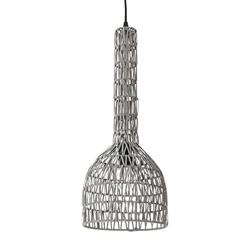 LUSSIOL Sospensione 60 W, Grigio, ø23 x H60 cm