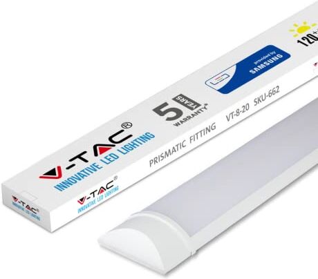 V-TAC Plafoniera LED 20W, Bianco Caldo, 3000K, 60 cm, 120LM/W