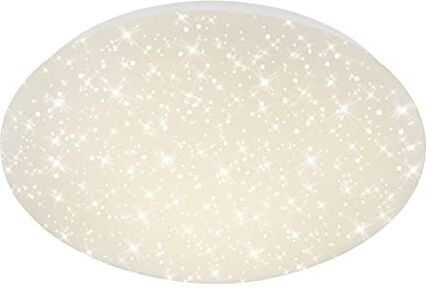 Briloner Lampada a LED da soffitto  Leuchten con decoro a stella, colore della luce: bianco neutro, D: 28 cm, 15W, 1200 lumen, metallo, integrato, 15 W, bianco, 28 x 28 x 9,5 cm, metallo;plastica