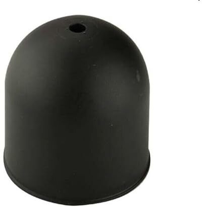 Generico Rosone da Soffitto Per Lampadario Copri Fili Coppa in Termoplastica Bianco, Oro, Nero 70x80 mm (Nero)