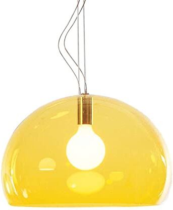 Kartell Small FL/Y Lampada da Soffitto, Giallo, Diametro 38cm