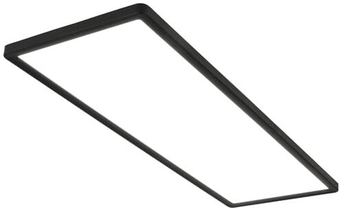 Briloner - Plafoniera LED, pannello LED ultrapiatto, effetto retroilluminazione, luce bianca neutra, 3.000 lumen, nero, 580 x 200 x 30 mm (L x L x A)