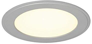 SLV LED Downlight Senser, 10 W, rotondo, SMD, 120 LAUREA, 3000 K, argento